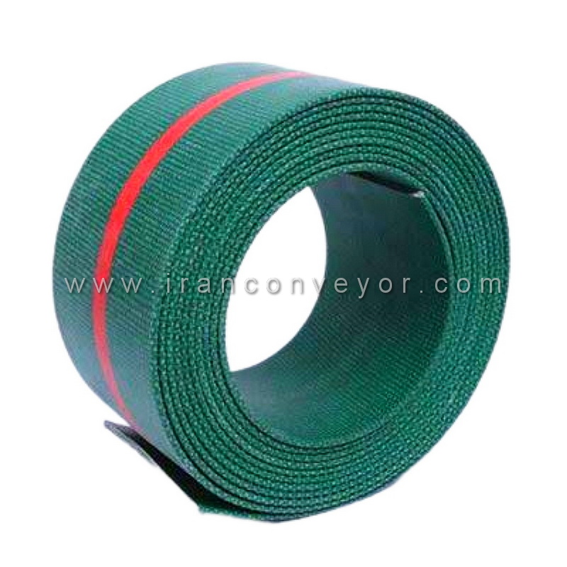تسمه برزنتی روکش PVC سبز 3 لایه