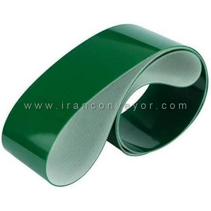 تسمه نقاله PVC صاف سبز ضخامت 2 میلیمتر