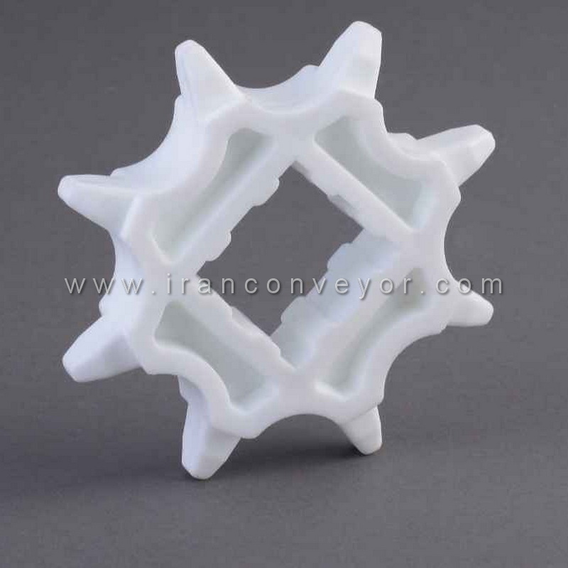 چرخ زنجیر پلاستیکی 8 دندانه